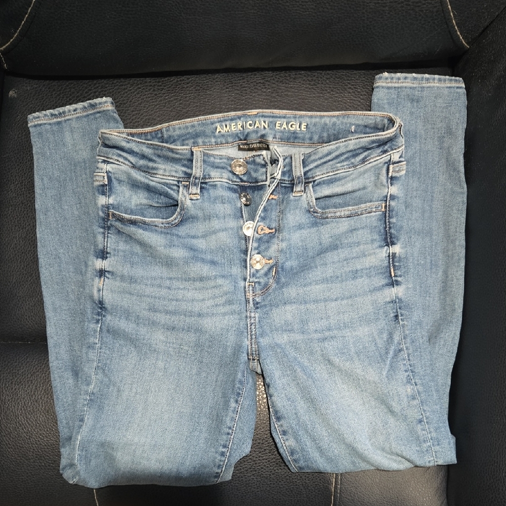 American Eagle Outfitters Women's Blue Skinny Jeans